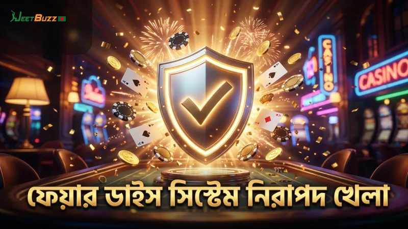 ফেয়ার ডাইস সিস্টেম খেলোয়াড়দের নিরাপত্তা নিশ্চিত করে