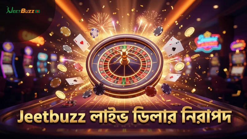 লাইভ ডিলার গেমে Jeetbuzz নিরাপদ ও স্বচ্ছ ইন্টারফেস প্রদান করে।
